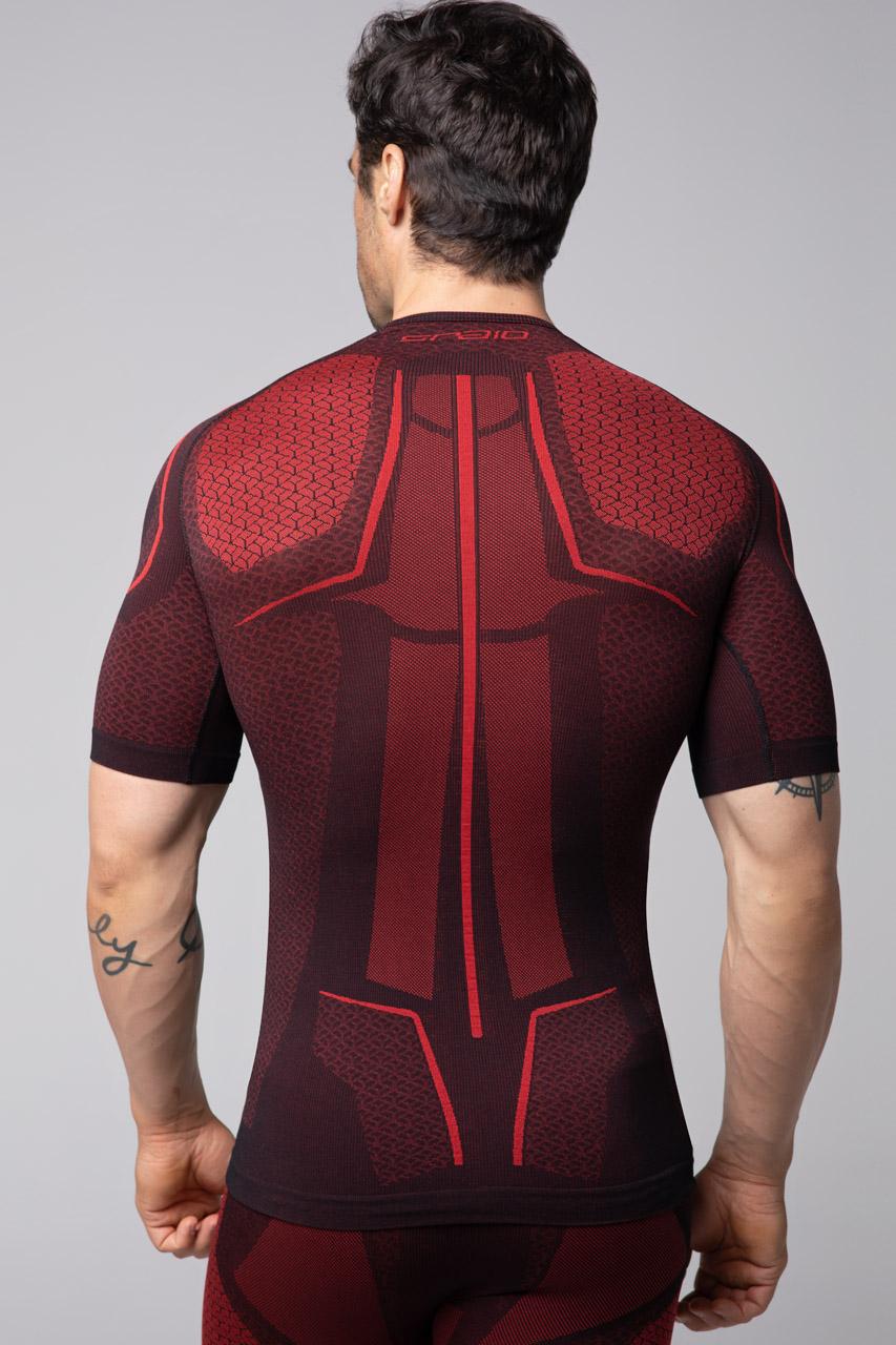 Spaio SPAIO MAGIETTA TERMOATTIVA „ADRENALINE” UOMO NERO/ROSSO Moda