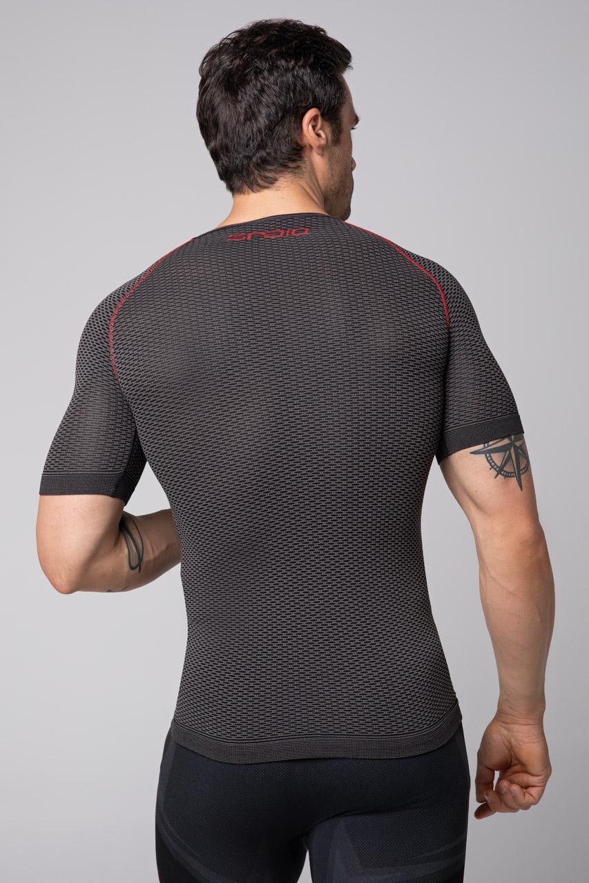 Spaio SPAIO CAMICIA TERMOATTIVA CON MANICHE CORTE BREATH NERO/GRIGIO 2025