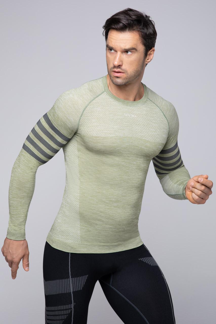 Spaio SPAIO MAGLIA M/L TERMOATTIVA "RUN" OLIVE GREEN Nuovo