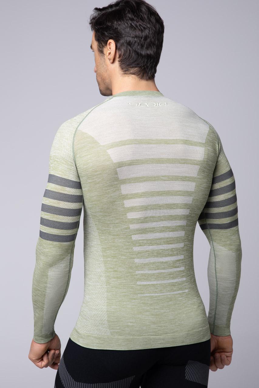 Spaio SPAIO MAGLIA M/L TERMOATTIVA "RUN" OLIVE GREEN Nuovo