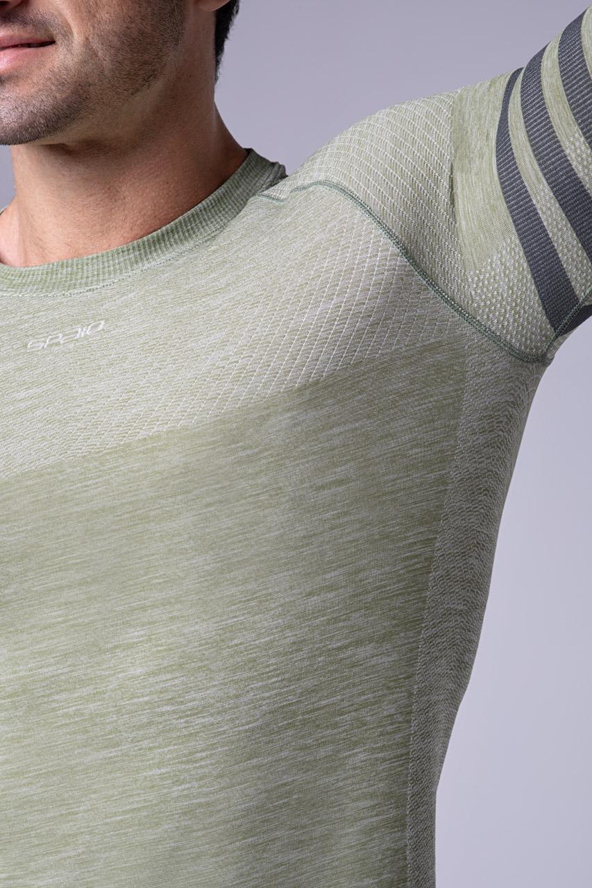 Spaio SPAIO MAGLIA M/L TERMOATTIVA "RUN" OLIVE GREEN Nuovo