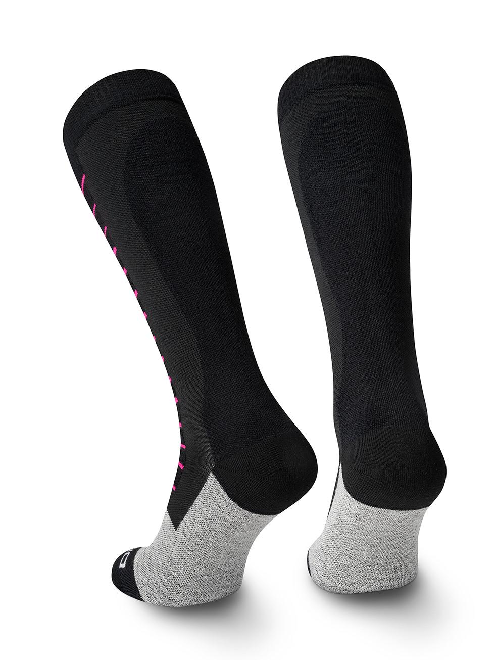 Spaio SPAIO calze da sci compressive FIERCE BLACK/WHITE/FUXIA Sottocosto