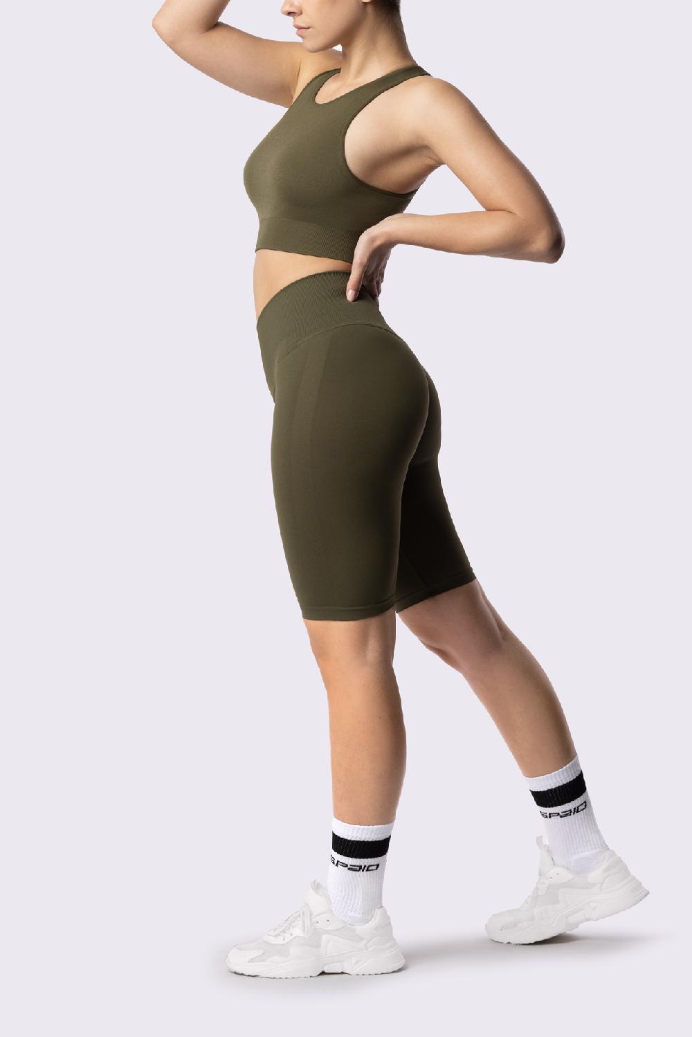 Spaio SPAIO FLEX INNERGY BIKER SHORTS KHAKI Vendita Calda
