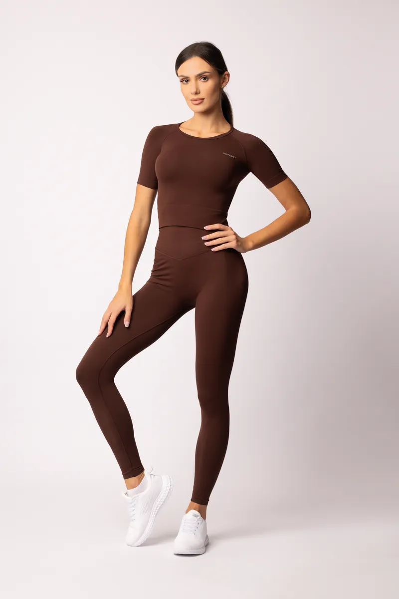 Spaio SPAIO RASHGUARD ADAPT MANICA CORTA COFFEE Saldi Di Fabbrica