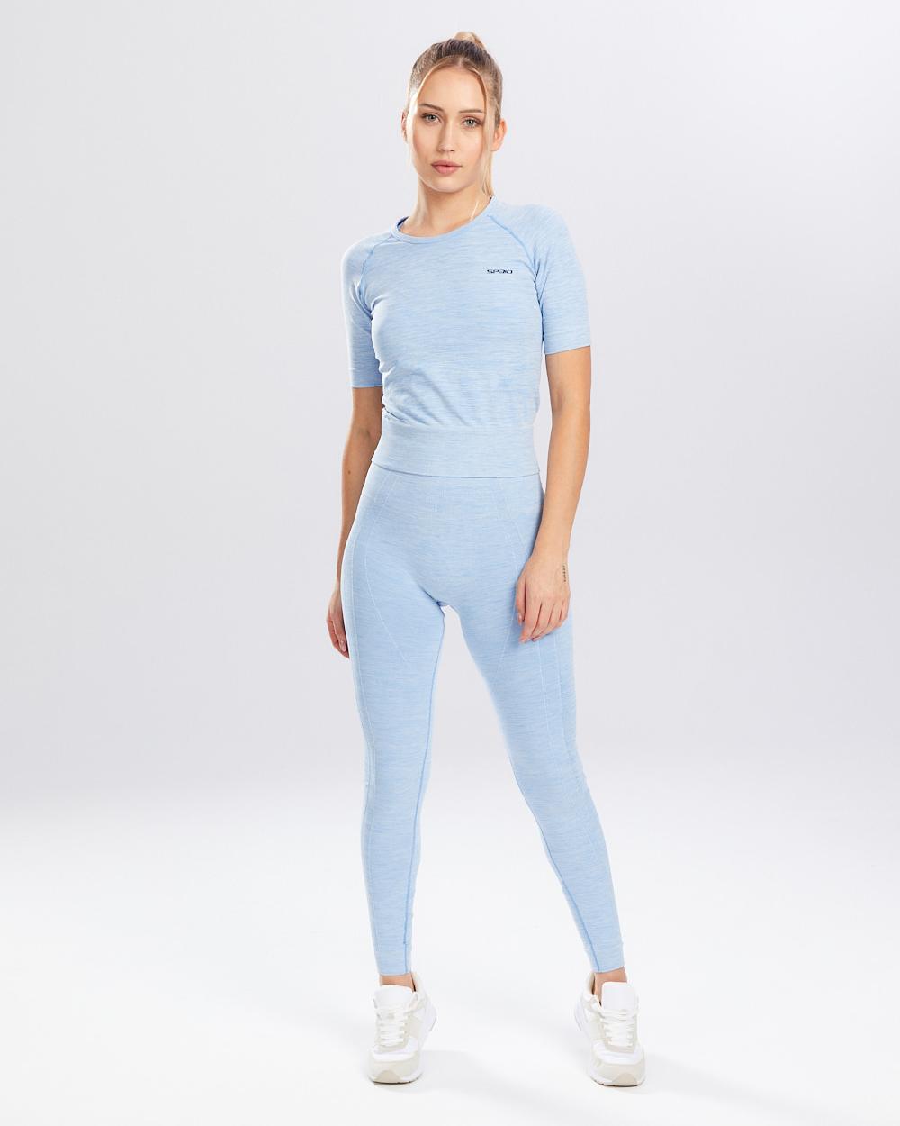 Spaio SPAIO RASHGUARD MELANGE MANICHE CORTE LINCHEN BLUE In Linea