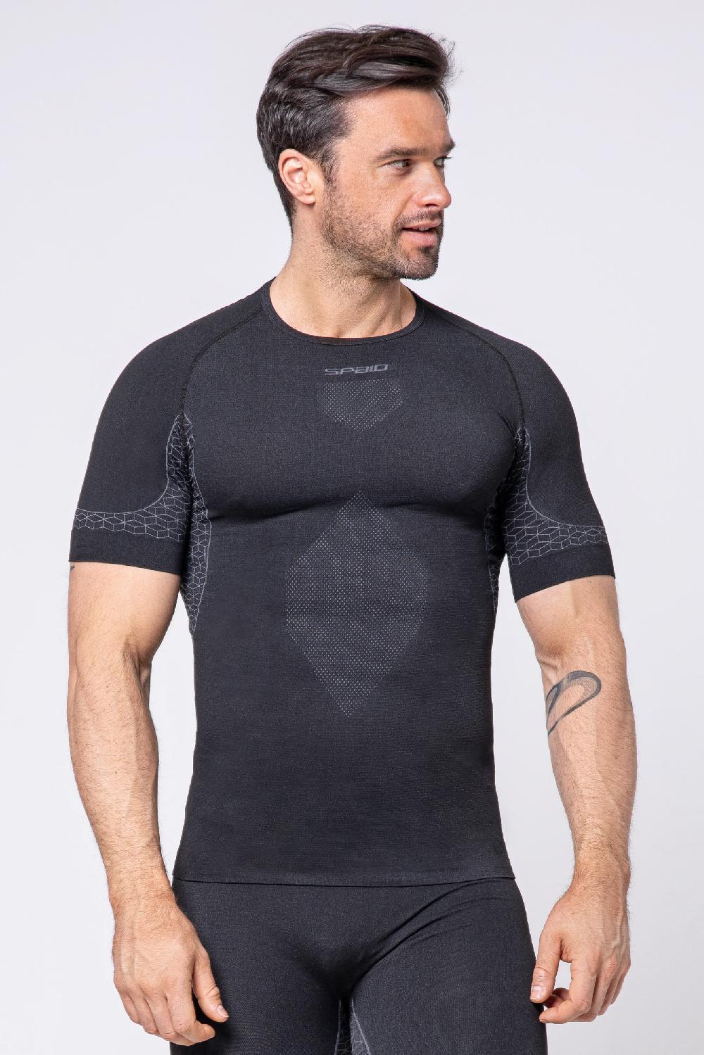 Spaio SPAIO M/C MAGLIA BREEZE UOMO NERO/GRIGIO Qualità Garantita