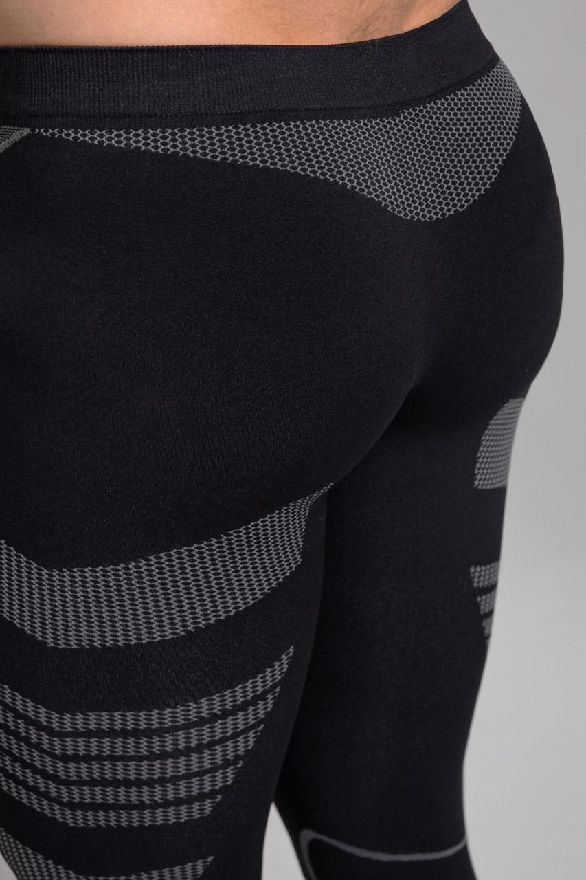 Spaio SPAIO LEGGINS TERMOATTIVI "THERMO-EVO" UOMO NERO/GRIGIO Sottocosto