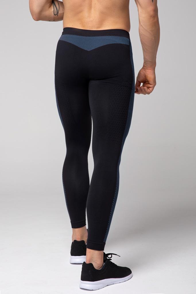 Spaio SPAIO LEGGINGS TERMOATTIVI "FIERCE" NERO/BLU Presa