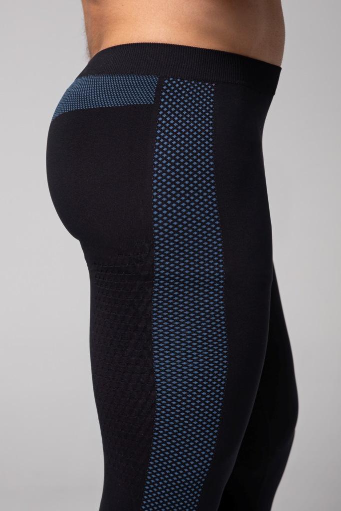 Spaio SPAIO LEGGINGS TERMOATTIVI "FIERCE" NERO/BLU Presa