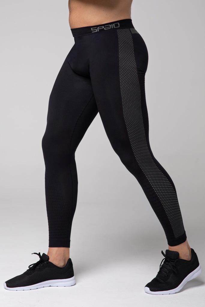 Spaio SPAIO LEGGINGS TERMOATTIVI "FIERCE" NERO/GRIGIO Sconto