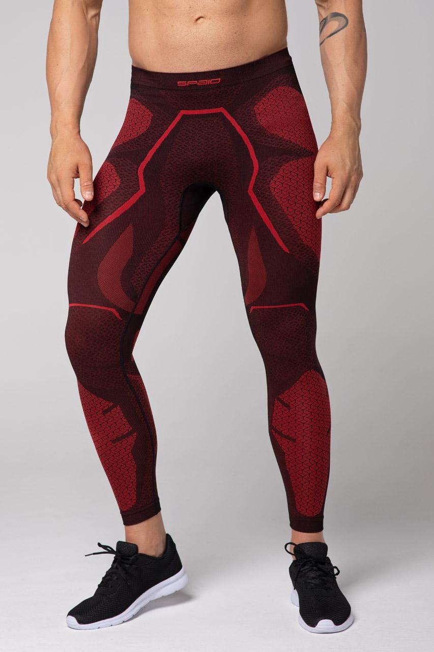 Spaio SPAIO LEGGINS TERMOATTIVI "ADRENALINE" UOMO NERO/ROSSO Offerte
