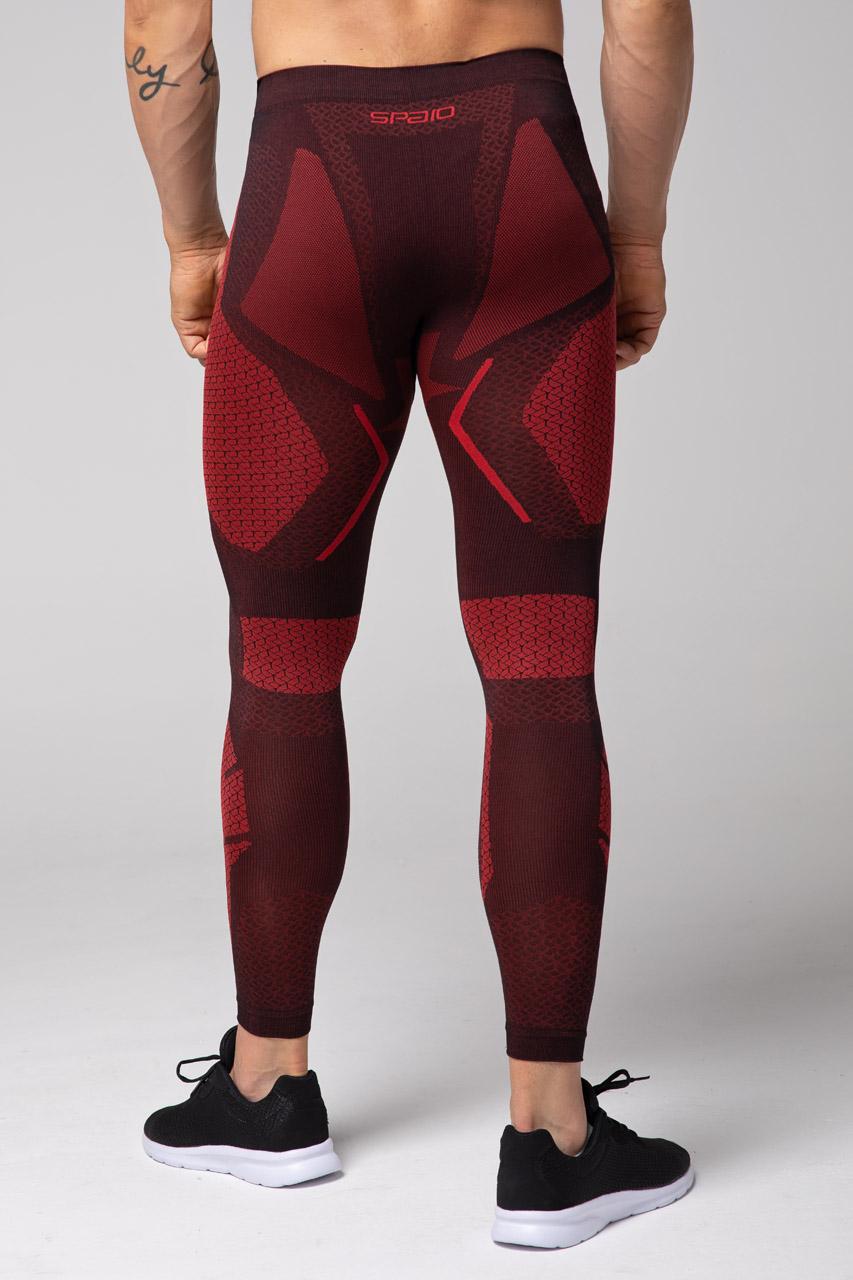 Spaio SPAIO LEGGINS TERMOATTIVI "ADRENALINE" UOMO NERO/ROSSO Offerte
