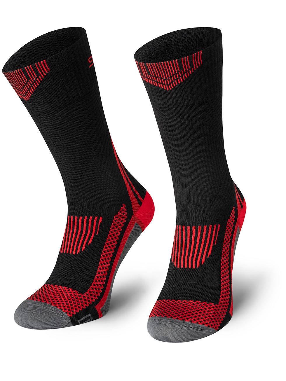 Spaio SPAIO Calze da trekking a compressione TACTICAL BLACK/RED