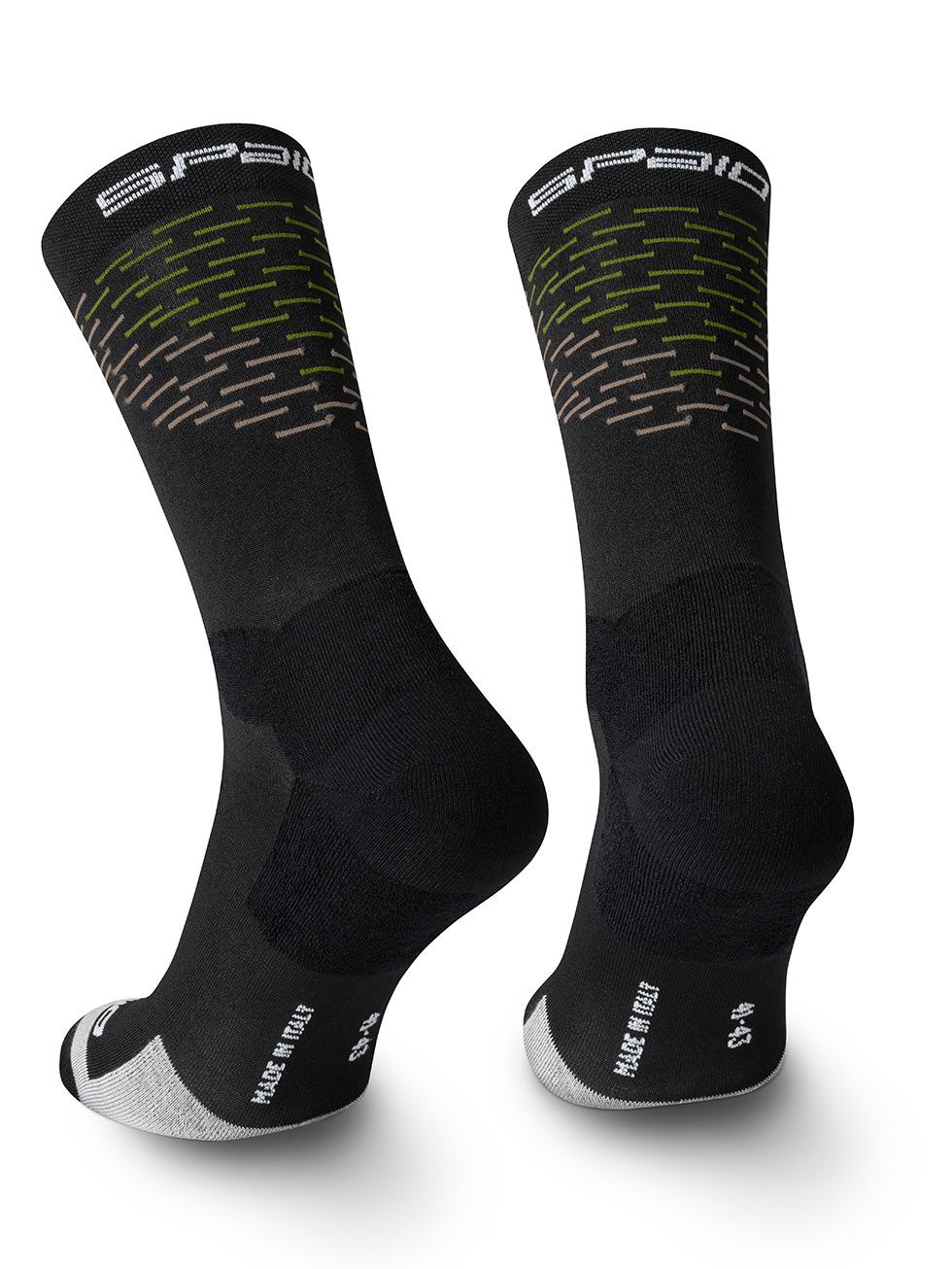 Spaio SPAIO CALZINI DA TREKKING MERINO BLACK/WHITE/GREEN Online