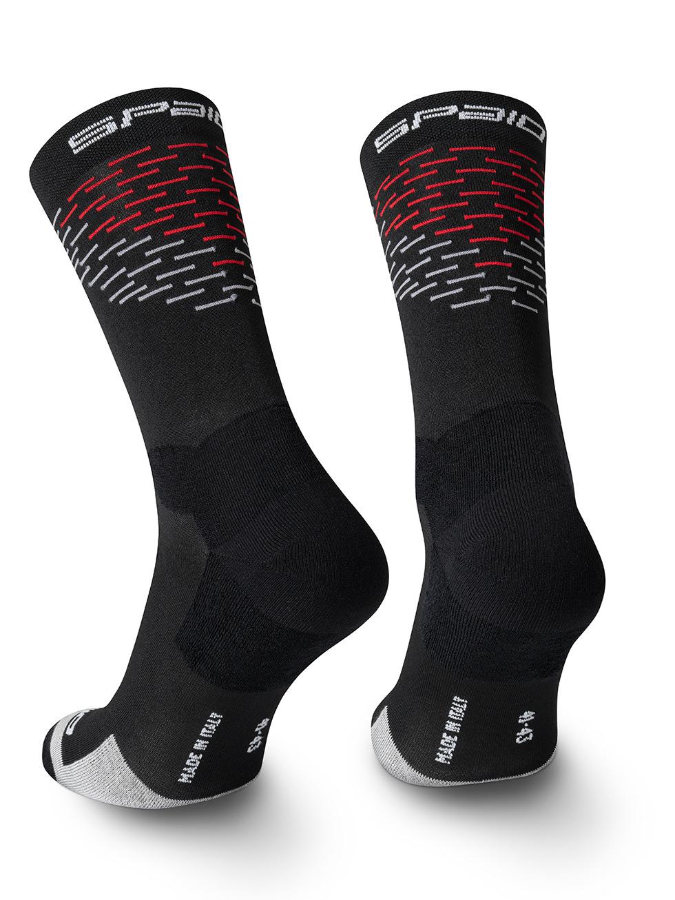 Spaio SPAIO CALZINI DA TREKKING MERINO BLACK/WHITE/RED In Vendita