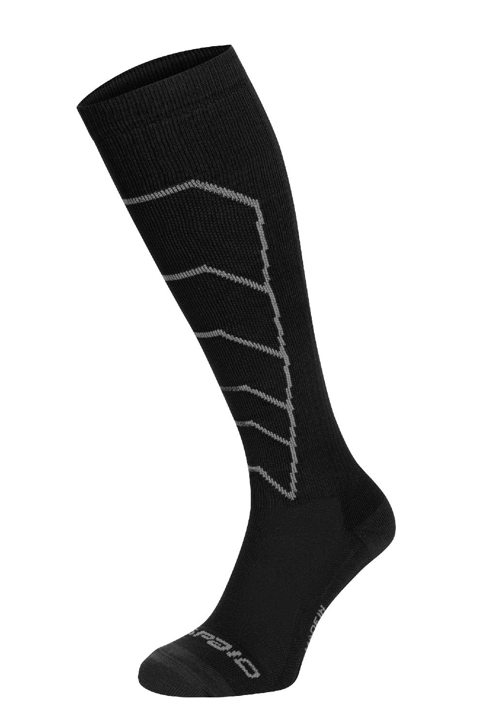 Spaio CALZE LUNGHE A COMPRESSIONE "RAPID" NERO/GRIGIO Saldi Di Fabbrica