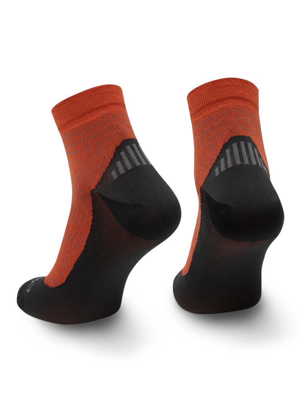Spaio SPAIO CALZINI DA TREKKING CONFIDENCE BLACK/ ORANGE Nuova