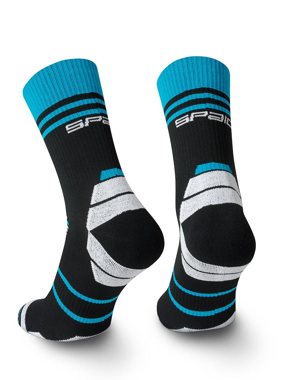 Spaio SPAIO CALZINI DA CORSA POWERFUL BLACK/WHITE/BLUE 2025