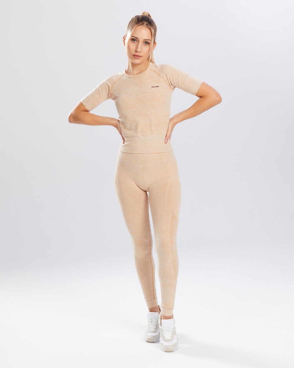 Spaio SPAIO RASHGUARD MELANGE MANICHE CORTE ICED COFFEE Economico