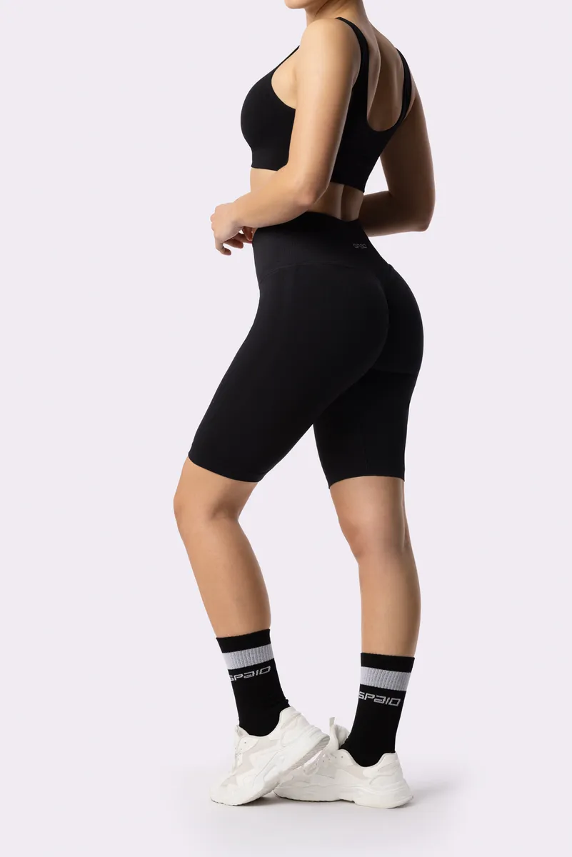 Spaio SPAIO ADAPT BIKER SHORTS BLACK BLACK Vendite Flash