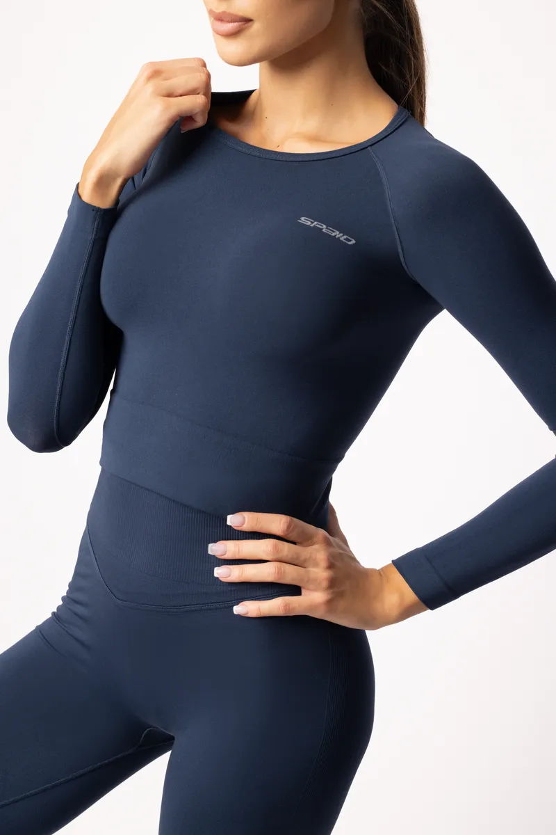 Spaio SPAIO RASHGUARD ADAPT MANICA LUNGA NAVY BLUE Soddisfazione Garantita