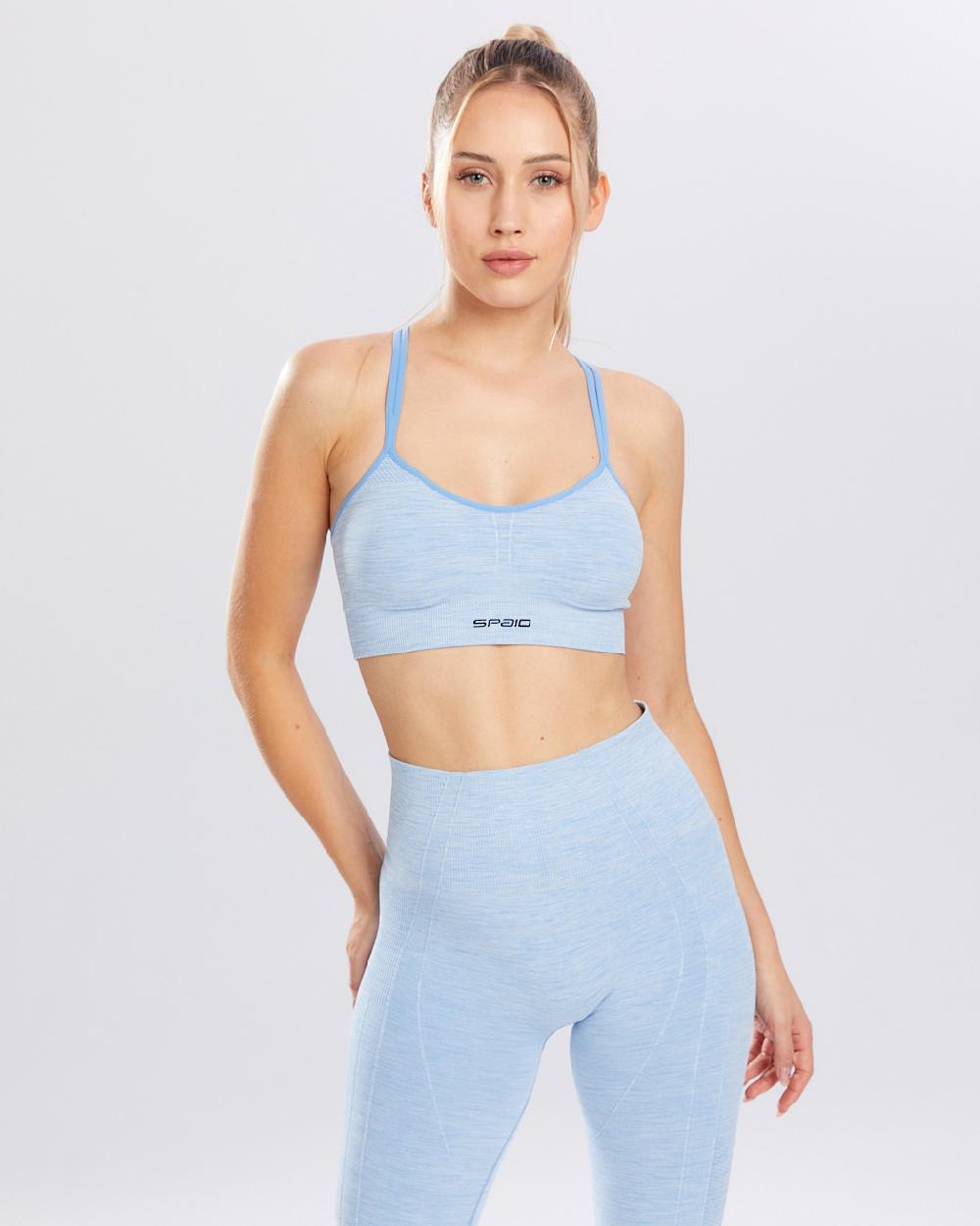 Spaio SPAIO REGGISENO SPORTIVO MELANGE LINCHEN BLUE Novità