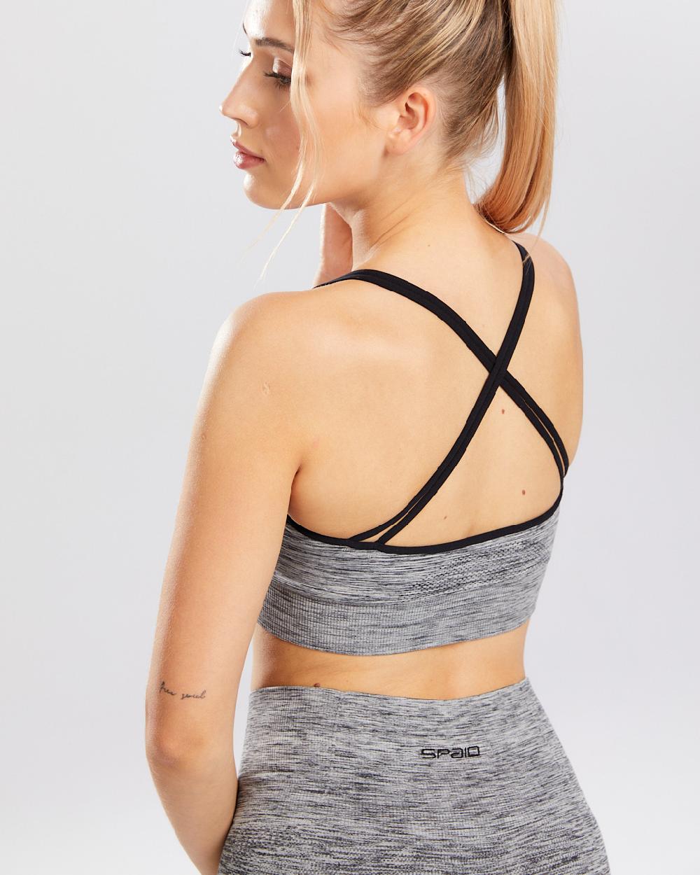 Spaio SPAIO REGGISENO SPORTIVO MELANGE GREY Economico