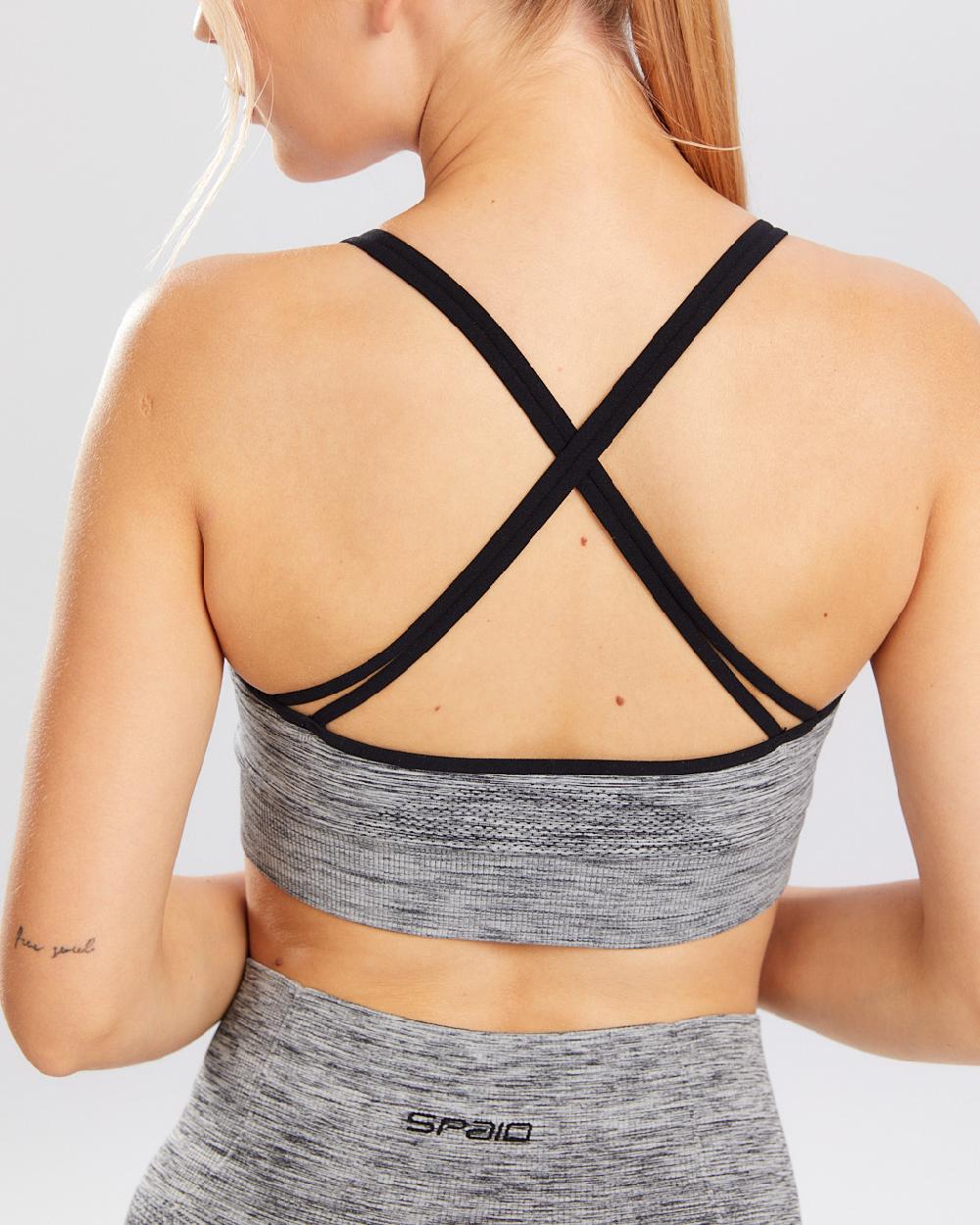 Spaio SPAIO REGGISENO SPORTIVO MELANGE GREY Economico
