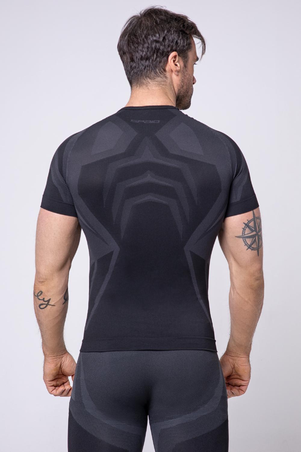 Spaio SPAIO MAGLIA M/C "CONFIDENCE" NERO/GRIGIO Negozio