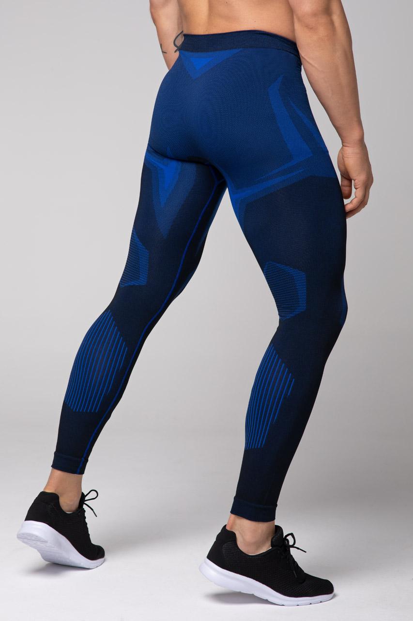 Spaio SPAIO LEGGINGS TERMOATTIVI "CONFIDENCE" NERO/ROYAL BLUE Moda