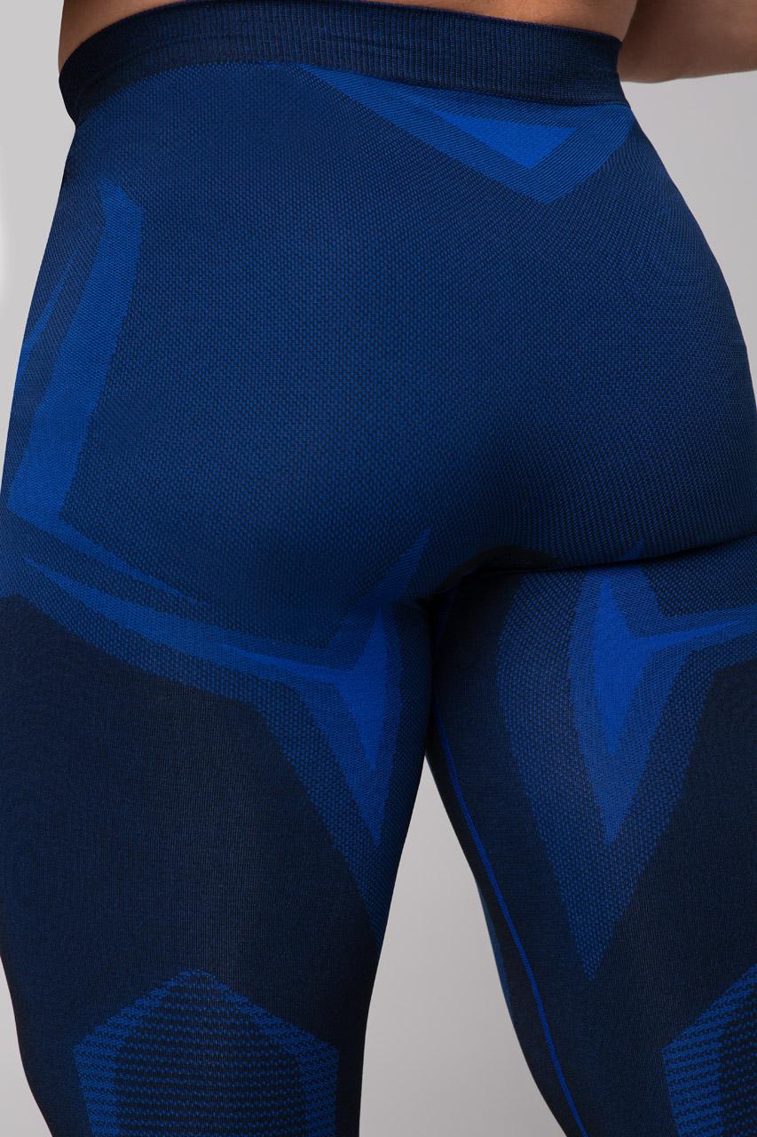 Spaio SPAIO LEGGINGS TERMOATTIVI "CONFIDENCE" NERO/ROYAL BLUE Moda