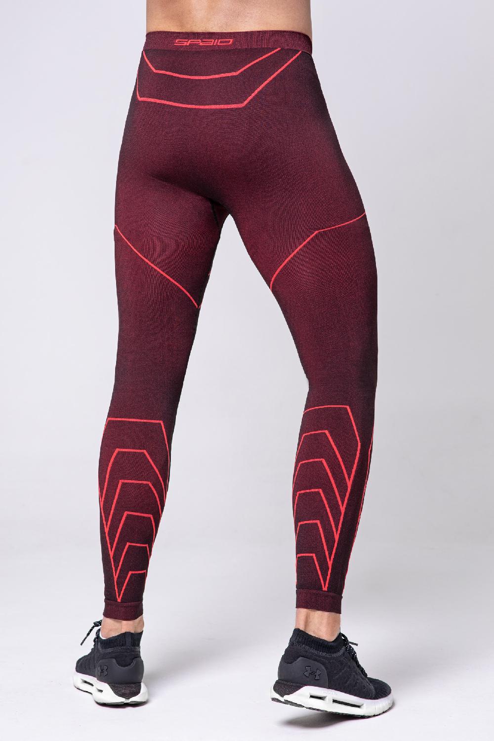 Spaio LEGGINGS DA UOMO RAPID BLACK/RED Spedizione Gratuita
