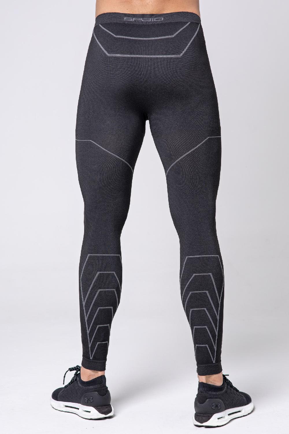 Spaio LEGGINGS DA UOMO RAPID BLACK/GREY Soddisfazione Garantita