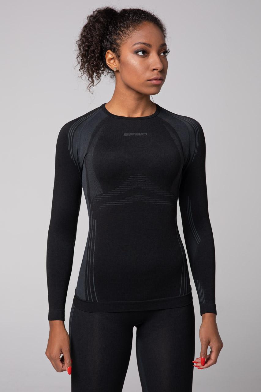 Spaio SPAIO MAGLIA M/L TERMOATTIVA POWERFUL NERO/GRIGIO