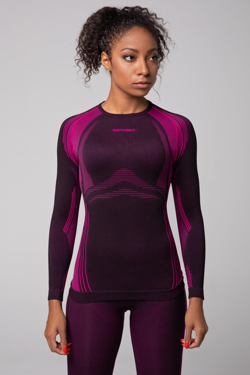 Spaio SPAIO MAGLIA M/L TERMOATTIVA POWERFUL NERO/FUXIA