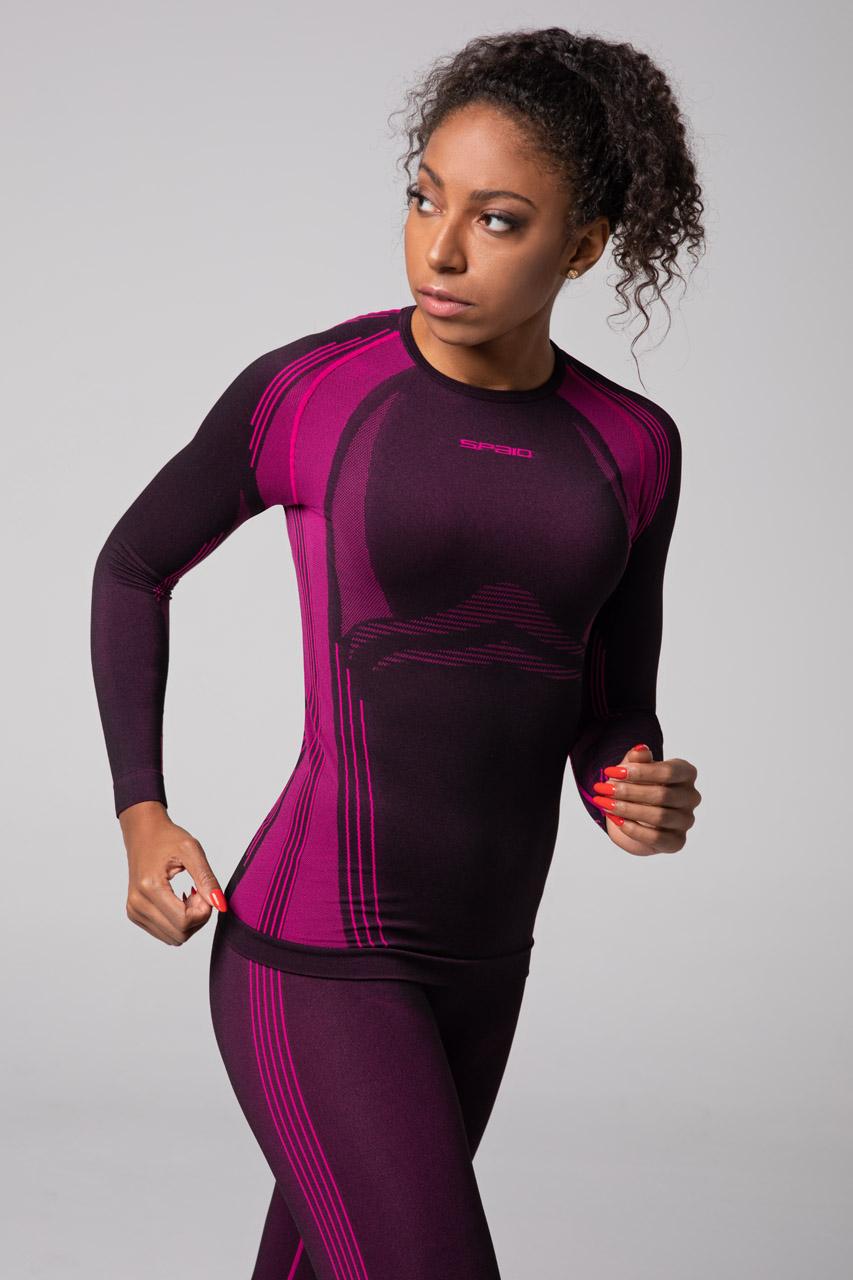 Spaio SPAIO MAGLIA M/L TERMOATTIVA POWERFUL NERO/FUXIA Fino Al -60%