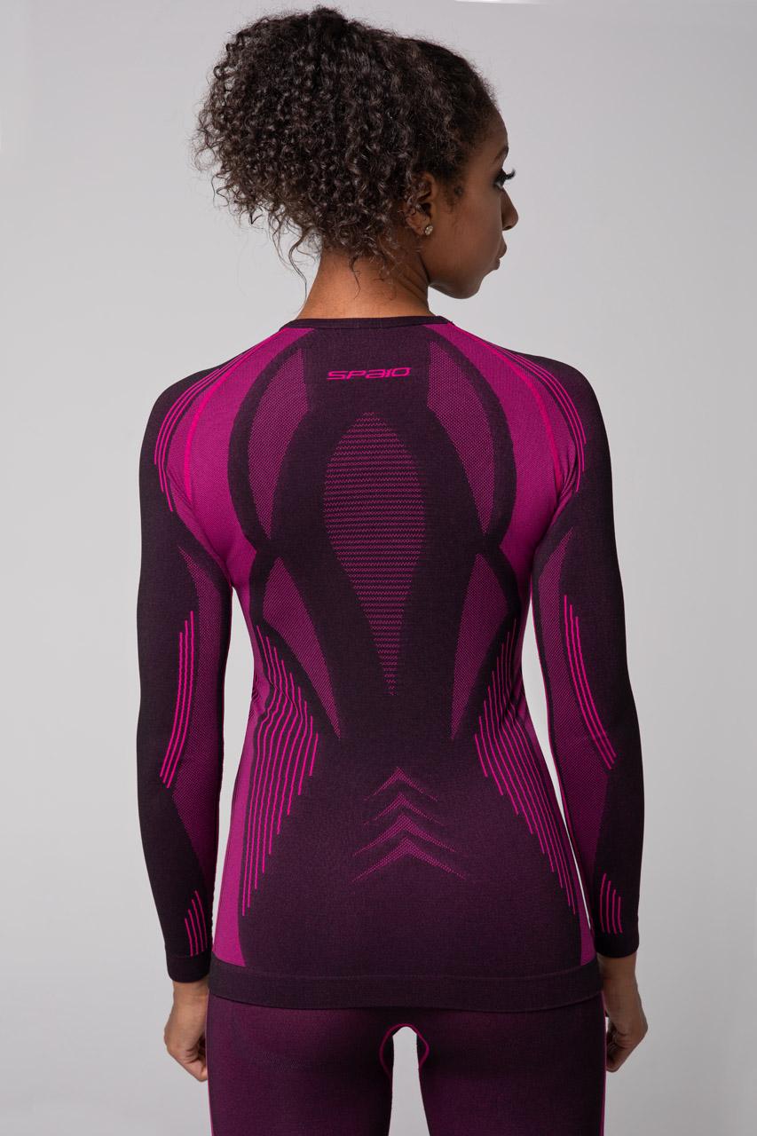 Spaio SPAIO MAGLIA M/L TERMOATTIVA POWERFUL NERO/FUXIA Fino Al -60%