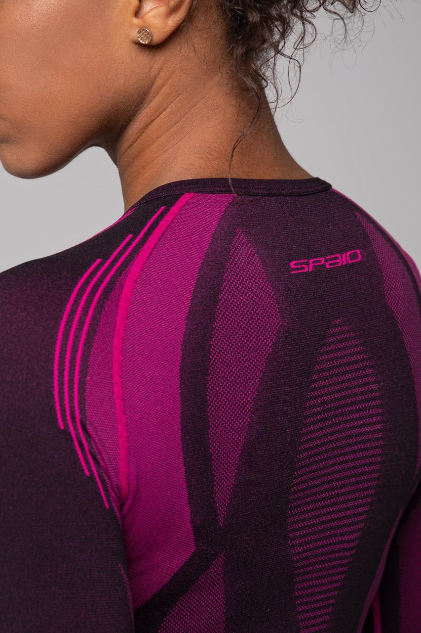 Spaio SPAIO MAGLIA M/L TERMOATTIVA POWERFUL NERO/FUXIA Fino Al -60%