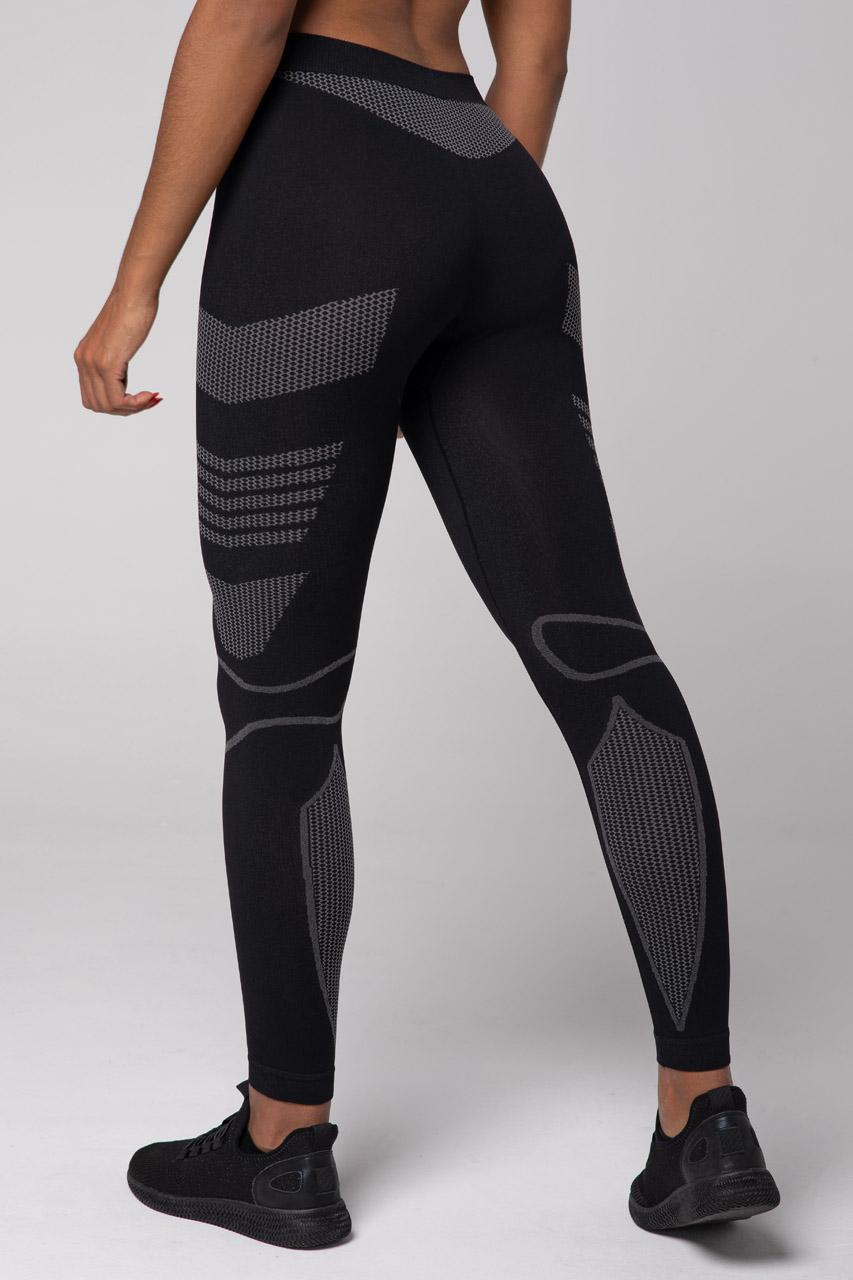 Spaio SPAIO LEGGINS TERMOATTIVI "THERMO-EVO" DONNA NERO/GRIGIO Vendite Flash