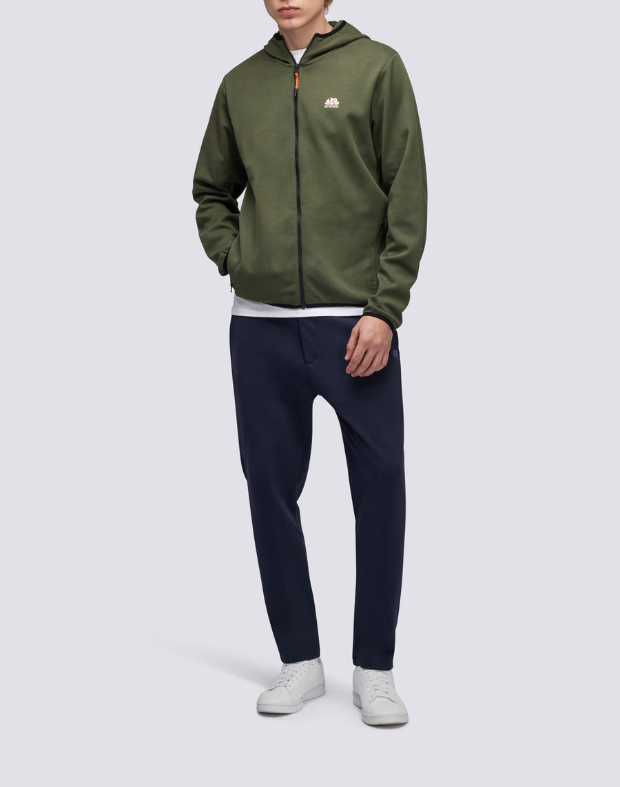 Sundek felpa full zip con cappuccio M411JHIL400-30201 Qualità