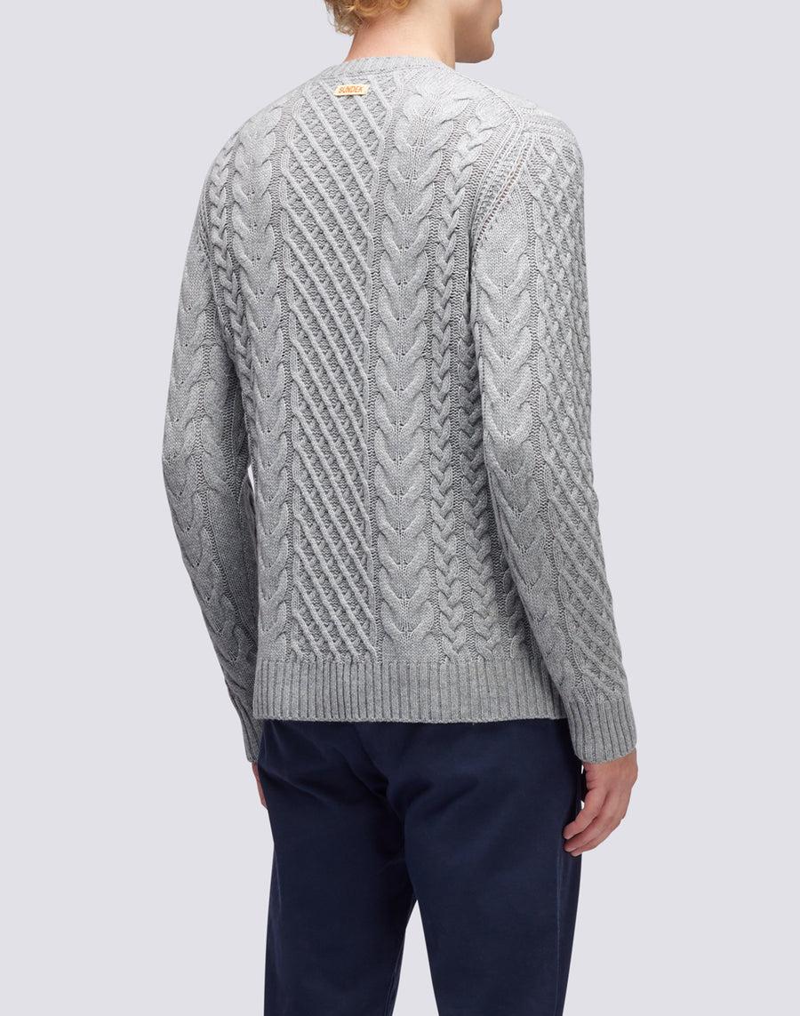 Sundek maglione a girocollo misto cashmere M354KIWS100-02900 Promozione