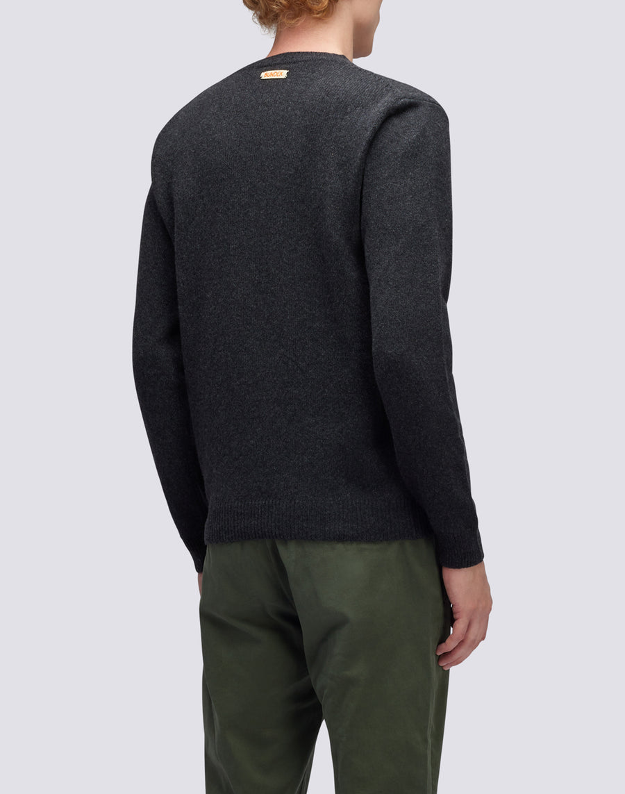 Sundek maglione a girocollo misto cashmere M352KIWS500-94400 Soddisfazione Garantita