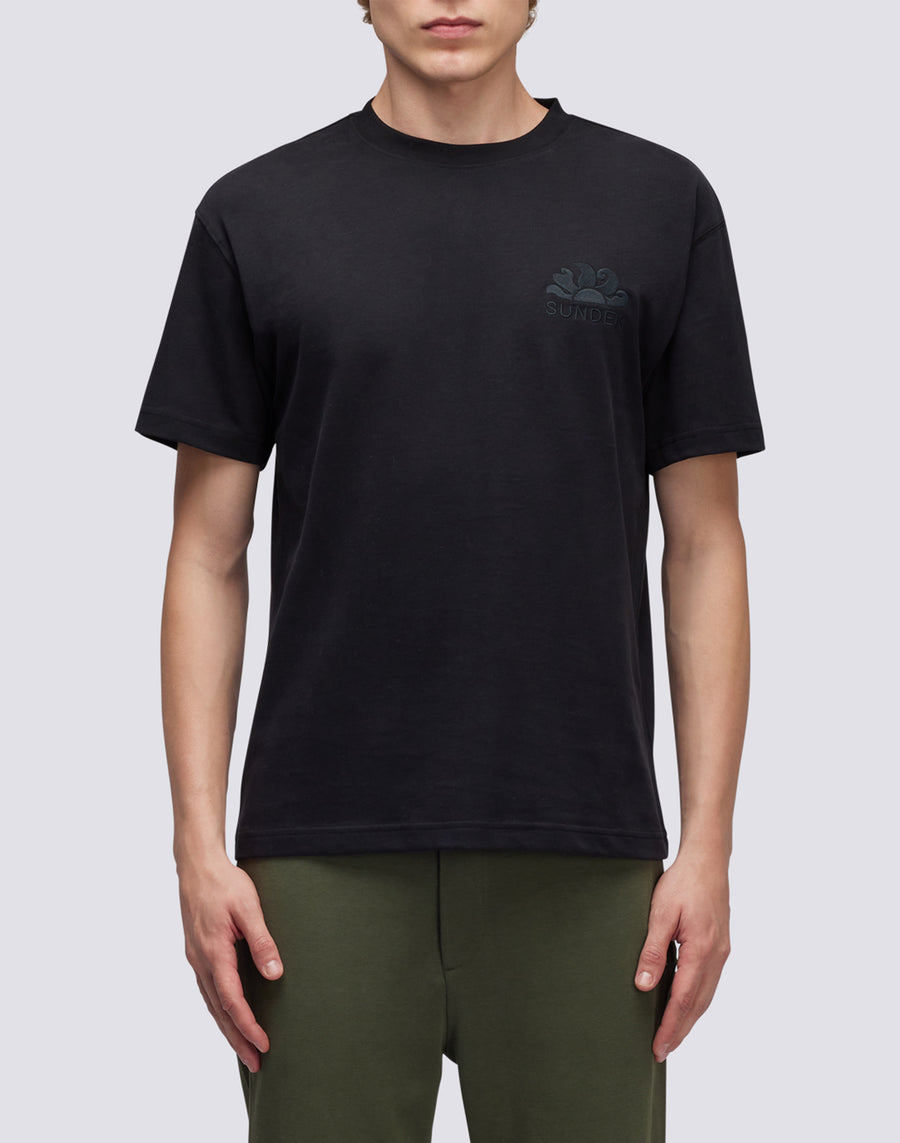 Sundek T-SHIRT GIROCOLLO CON LOGO RICAMATO M170TEJS700-00400