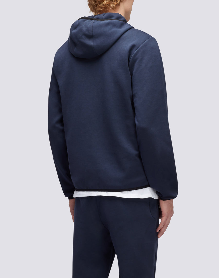Sundek felpa full zip con cappuccio m411jhil400-00701 Sottocosto