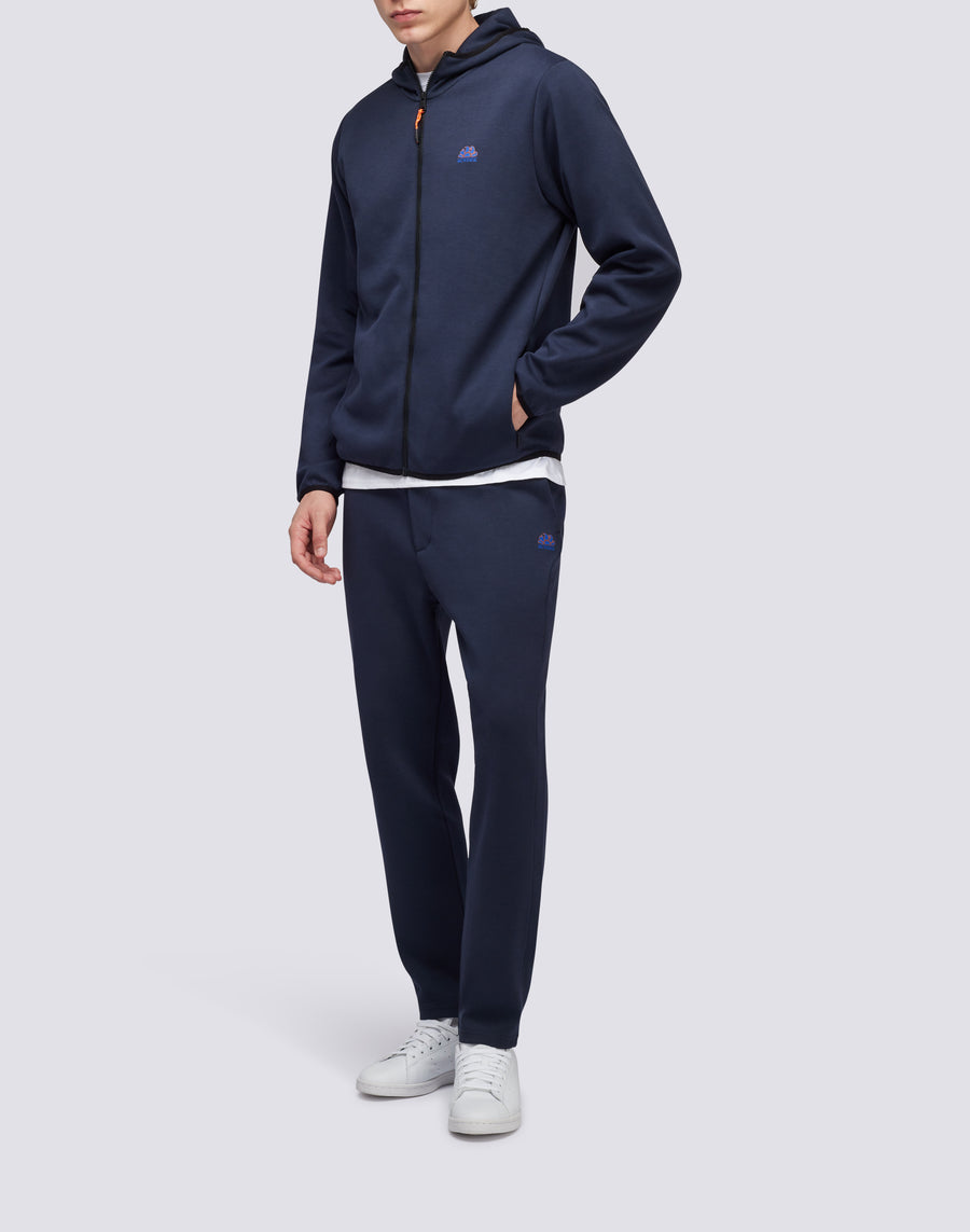 Sundek felpa full zip con cappuccio m411jhil400-00701 Sottocosto