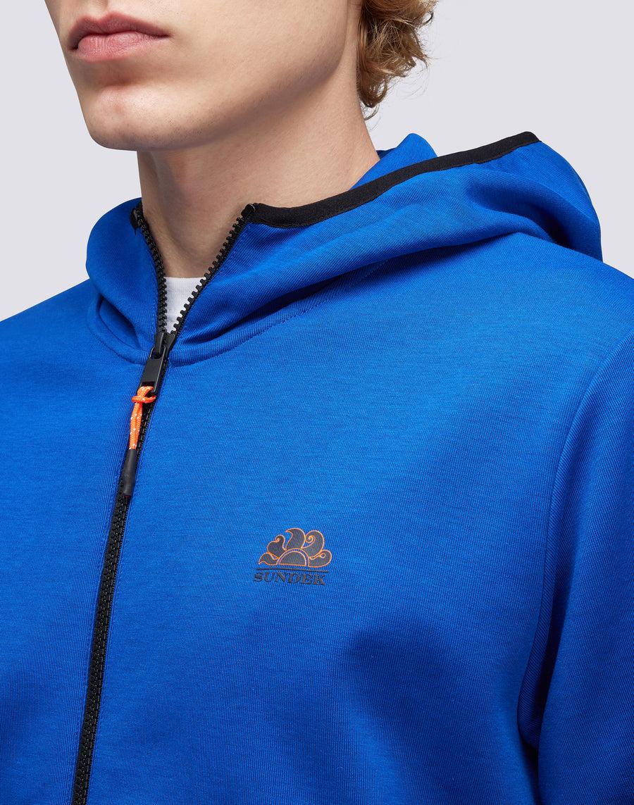 Sundek felpa full zip con cappuccio m411jhil400-00701 Convenienza