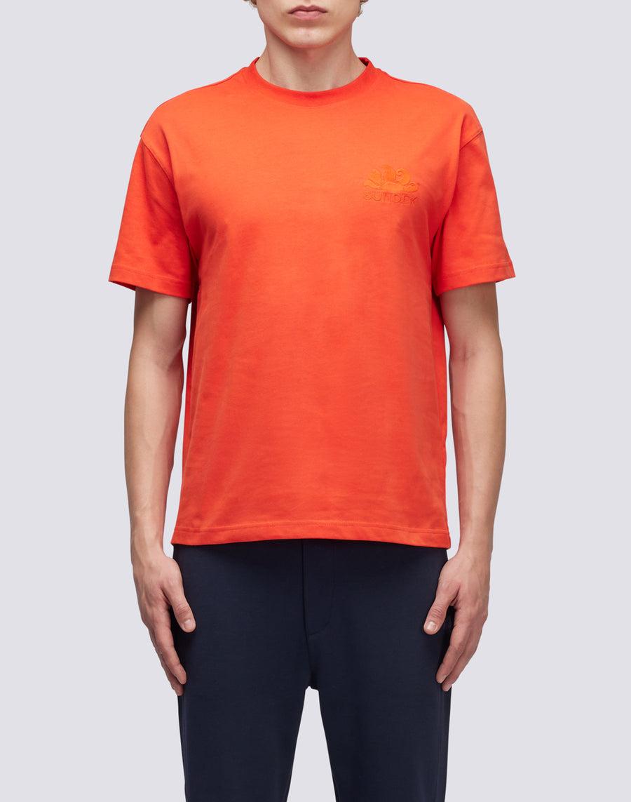 Sundek T-SHIRT GIROCOLLO CON LOGO RICAMATO M170TEJS700-A4200