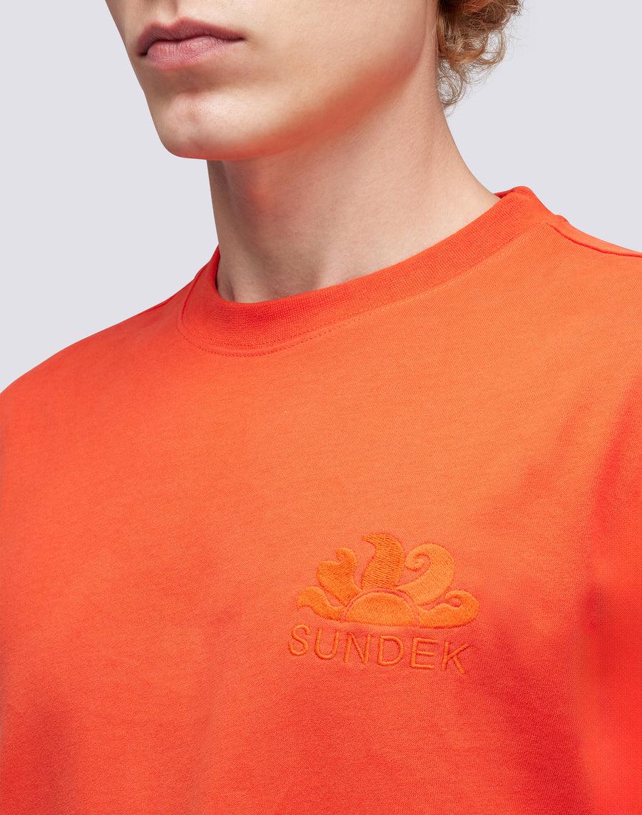 Sundek T-SHIRT GIROCOLLO CON LOGO RICAMATO M170TEJS700-A4200 Offerta