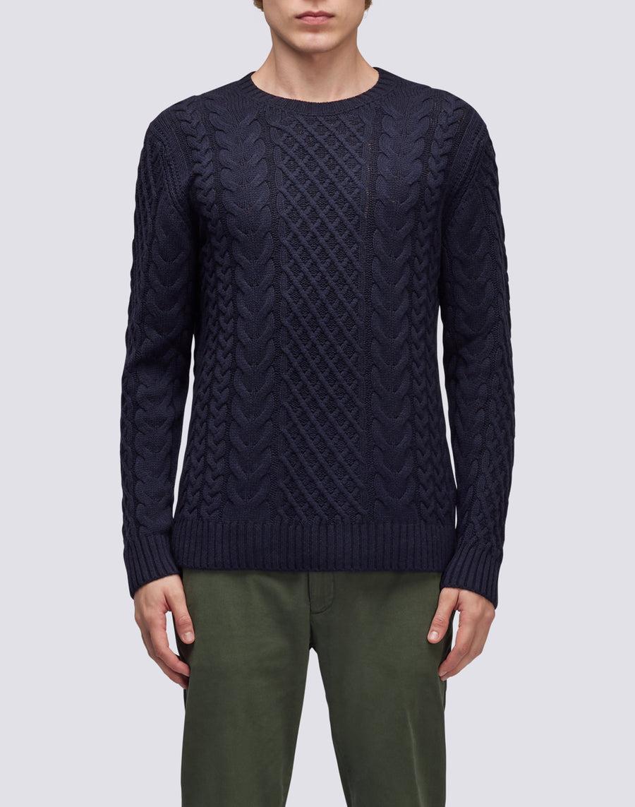 Sundek maglione a girocollo misto cashmere M354KIWS100-00700