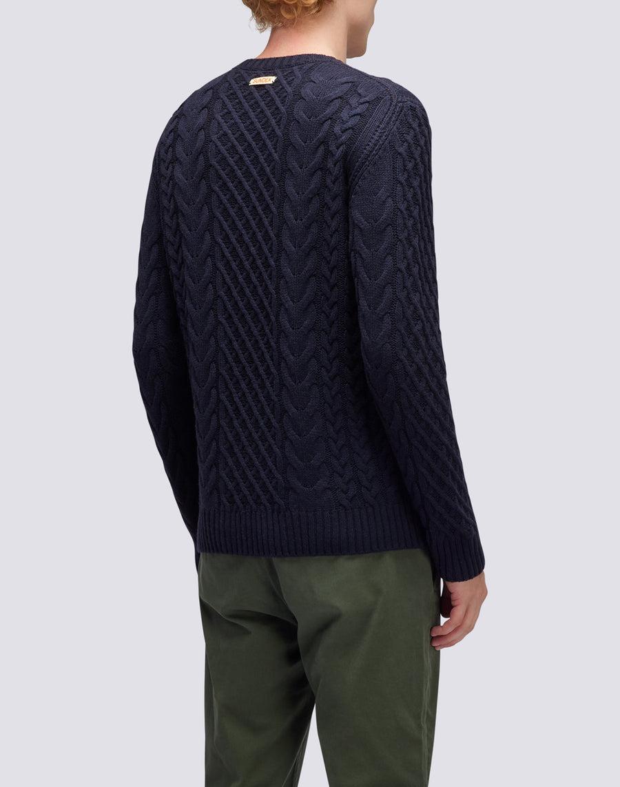 Sundek maglione a girocollo misto cashmere M354KIWS100-00700 Negozio